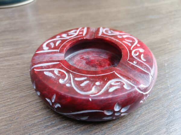 3.5 Inch Handmade Marble Soapstone Ashtray for Home, Office Gift for Him/Her - Image 6