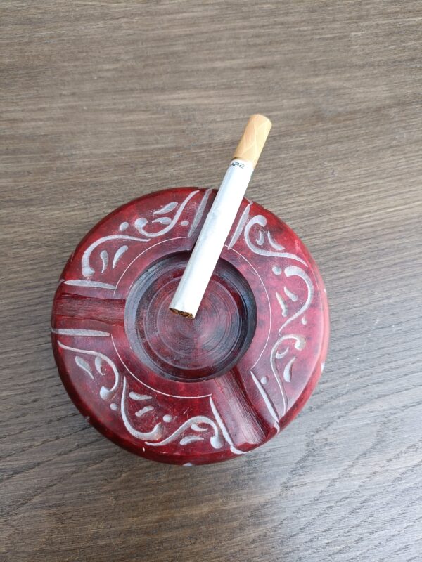 3.5 Inch Handmade Marble Soapstone Ashtray for Home, Office Gift for Him/Her - Image 5