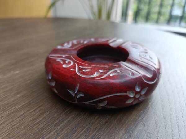3.5 Inch Handmade Marble Soapstone Ashtray for Home, Office Gift for Him/Her - Image 2