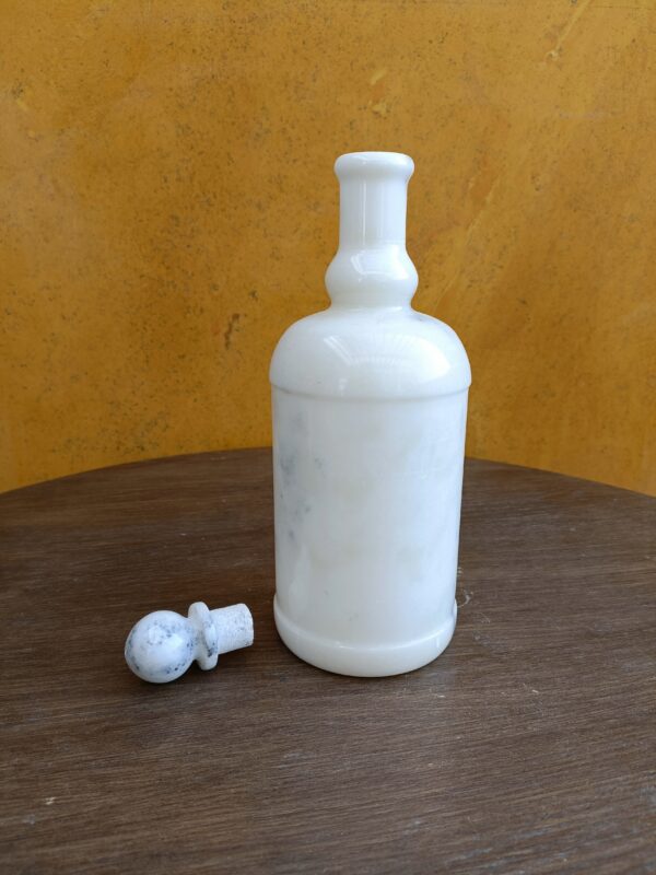 Handmade Decorative White Marble Wine Bottle for Home Festival Office Use - Image 4