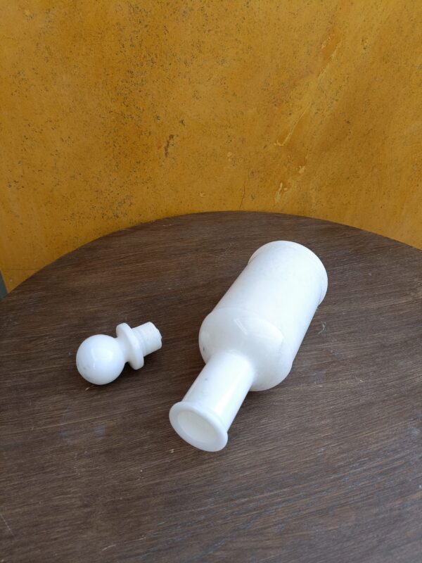 10 Inch Height Handmade Decorative White Marble Wine Bottle for Home Festival Office Use - Image 3
