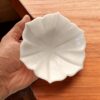 Decorative 6 Inch White Marble Ribbed Wave Ruffle Bowl Fruit Bowl for Home Decor For Housewarming Gift - Image 2