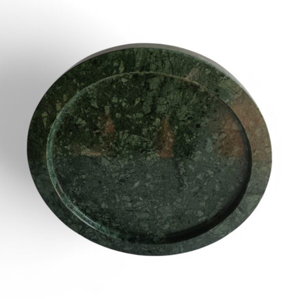 Round Circle Decorative Marble Tray, Beautiful Serving Tray, Keys Tray, Jewellery Tray, Unique Tray Marble Platter for Gift Home Decor - Image 3