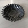 9 Inch Black Greyish Decorative Marble Ruffle Wave Ribbed Bowl Fruit Bowl for Home & Office, Gift for Someone you Love - Image 2
