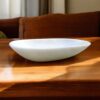 White Marble Simple Decorative  Ruffle Wave Ribbed Fruit Bowl/Tray for Home, keeping small items, keys,  perfumes, toiletries or Jewellery - Image 5