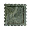 8 x 8 Inches Scalloped Decorative Rainforest Green Marble Beautiful Serving Marble Tray, Scalloped Tray, Jewellery Tray, Unique Tray for Gift Home Decor - Image 7