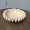 15 Inch Decorative Beige Jaisalmer Stone Ribbed Wave Ruffle Fruit Bowl for Home and Office, Gift for Someone you Love - Image 2