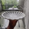 Decorative 10 Inch Floral Shape White Marble Ribbed Wave Ruffle Plate Fruit Plate for Home Decor For Housewarming Gift - Image 4
