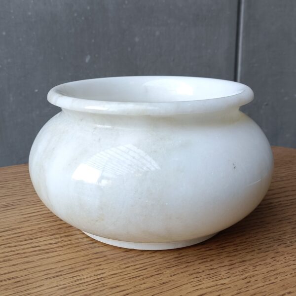 Decorative 7 Inch Marble Pot Fruit Bowl for Home & Office, Gift for Someone you Love - Image 2