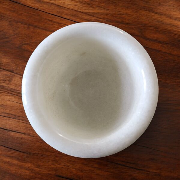 Handcrafted White Marble Mortar and Pestle – Elegant and Durable Kitchen Tool - Image 6