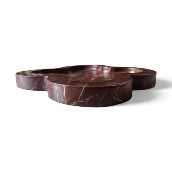 Beautiful Handmade Cherry Stone Marble Tray, Marble Platter,  Plus Shape Marble Tray, Decorative Tray, Unique Vanity Tray Gift Home Decor - Image 5