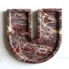 11 Inch x 11 Inch Beautiful Handmade U Shape Cherry Stone Marble Tray, Marble Platter, Vanity Tray, Decorative Unique Tray, Gift Home Decor