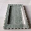12 x 8 Inches Pale Green Aventurine Marble Tray Scalloped Decorative, Beautiful Serving Scalloped Tray, Jewellery Tray, Gift Home Decor - Image 5