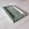 12 x 8 Inches Pale Green Aventurine Marble Tray Scalloped Decorative, Beautiful Serving Scalloped Tray, Jewellery Tray, Gift Home Decor - Image 3