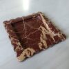 8 x 8 inch Scalloped Decorative Cherry Stone Marble Tray, Beautiful Serving Marble Tray, Scalloped Tray, Jewellery Tray for Gift Home Decor - Image 7