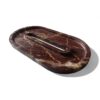 Limited Edition Handmade Beautiful Oval Shape Handmade Cherry Stone Tray, Marble Platter, Decorative Marble Tray for Gift Home Decor - Image 2