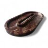 Limited Edition Handmade Beautiful Oval Shape Handmade Cherry Stone Tray, Marble Platter, Decorative Marble Tray for Gift Home Decor - Image 3