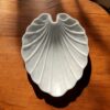 12 Inch Decorative White Marble Leaf Shaped Ruffle Bowl Ribbed Wave Fruit Bowl for Home and Office Gift for Someone you Love - Image 5
