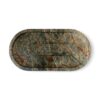 Handmade Beautiful Oval Shape Rainforest Marble Tray, Marble Platter, Decorative Marble Tray for Gift Home Decor - Image 5