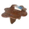 Uneven Table Top Beautiful Rainforest Brown Indian Bidasar Marble Table Top for your Home Office Decor, Side Table, Center Table - Image 3