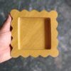 6 x 6 Inches Scalloped Decorative Yellow Jaisalmer Tray, Beautiful Serving Marble Tray, Scalloped Tray, Jewellery Tray, Unique Tray for Gift Home Decor