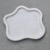 Beautiful White Marble Tray, Marble Platter Amoeba Shape Marble Tray, Decorative Tray, Unique Tray for Gift Home Decor