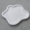 Beautiful White Marble Tray, Marble Platter Amoeba Shape Marble Tray, Decorative Tray, Unique Tray for Gift Home Decor - Image 5