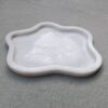 Beautiful White Marble Tray, Marble Platter Amoeba Shape Marble Tray, Decorative Tray, Unique Tray for Gift Home Decor - Image 4