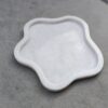 Beautiful White Marble Tray, Marble Platter Amoeba Shape Marble Tray, Decorative Tray, Unique Tray for Gift Home Decor - Image 2