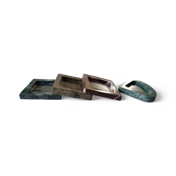 4 Multi Small Decorative Marble Trays, Beautiful Serving Tray, Keys Tray, Jewellery Tray, Unique Tray Platter Gift Home Decor - Image 7
