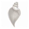 Decorative White Marble Sea Shell Shape Fruit Bowl Black Marble Bowl for Home & Office, Keeping Jewellery, Keys, Rings, Small items bowl - Image 2