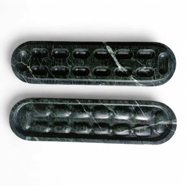 CAPSULE 2.0 – Luxury Green Marble Pill Box | Natural Stone Organizer for Pills, Earrings, Jewelry | Handmade Wellness Gift - Image 2
