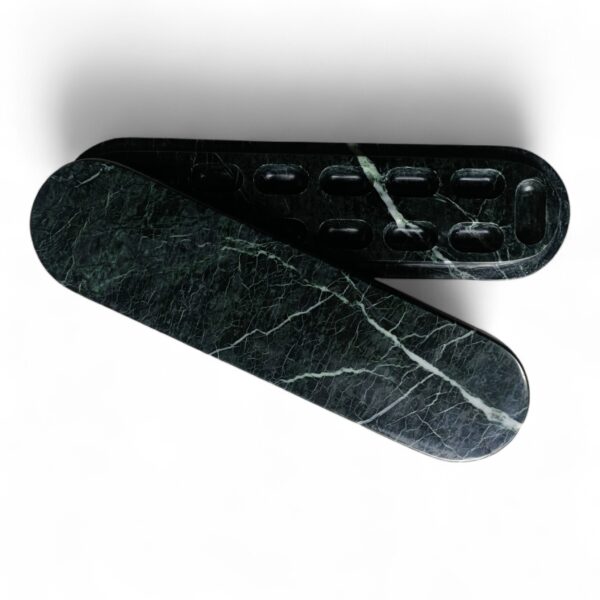 CAPSULE 2.0 – Luxury Green Marble Pill Box | Natural Stone Organizer for Pills, Earrings, Jewelry | Handmade Wellness Gift - Image 4