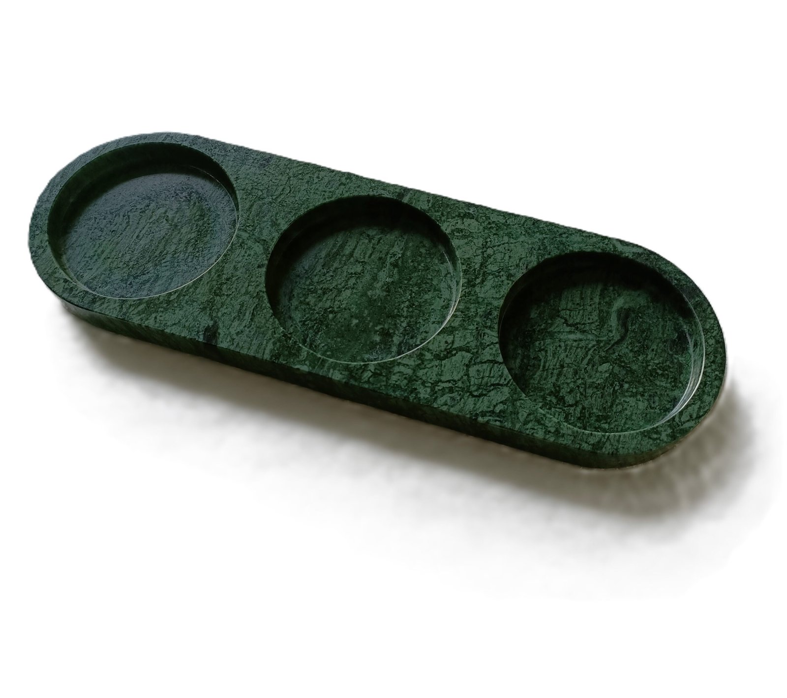 Green Marble Vanity Tray – 12×3 Inch Decorative Platter - Image 4