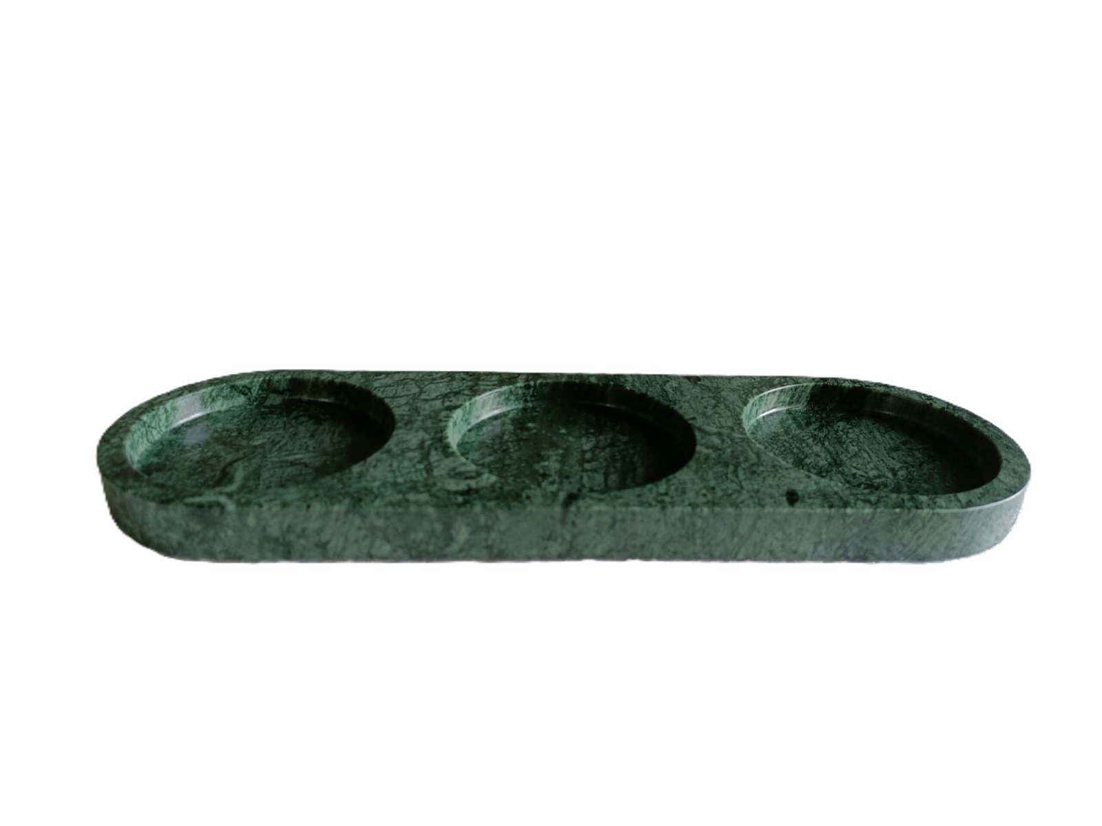 Green Marble Vanity Tray – 12×3 Inch Decorative Platter - Image 2
