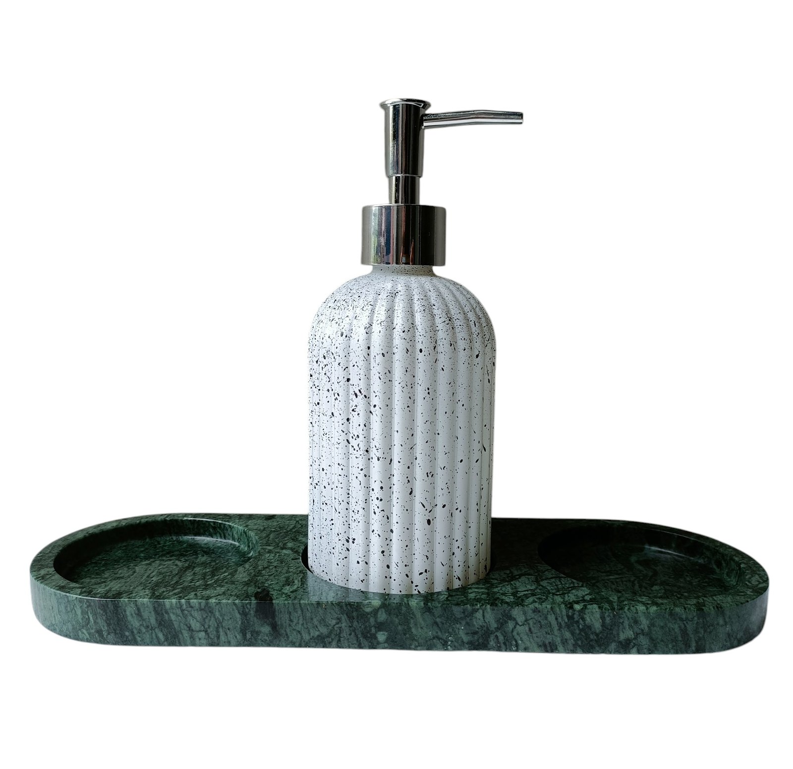 Green Marble Vanity Tray – 12×3 Inch Decorative Platter