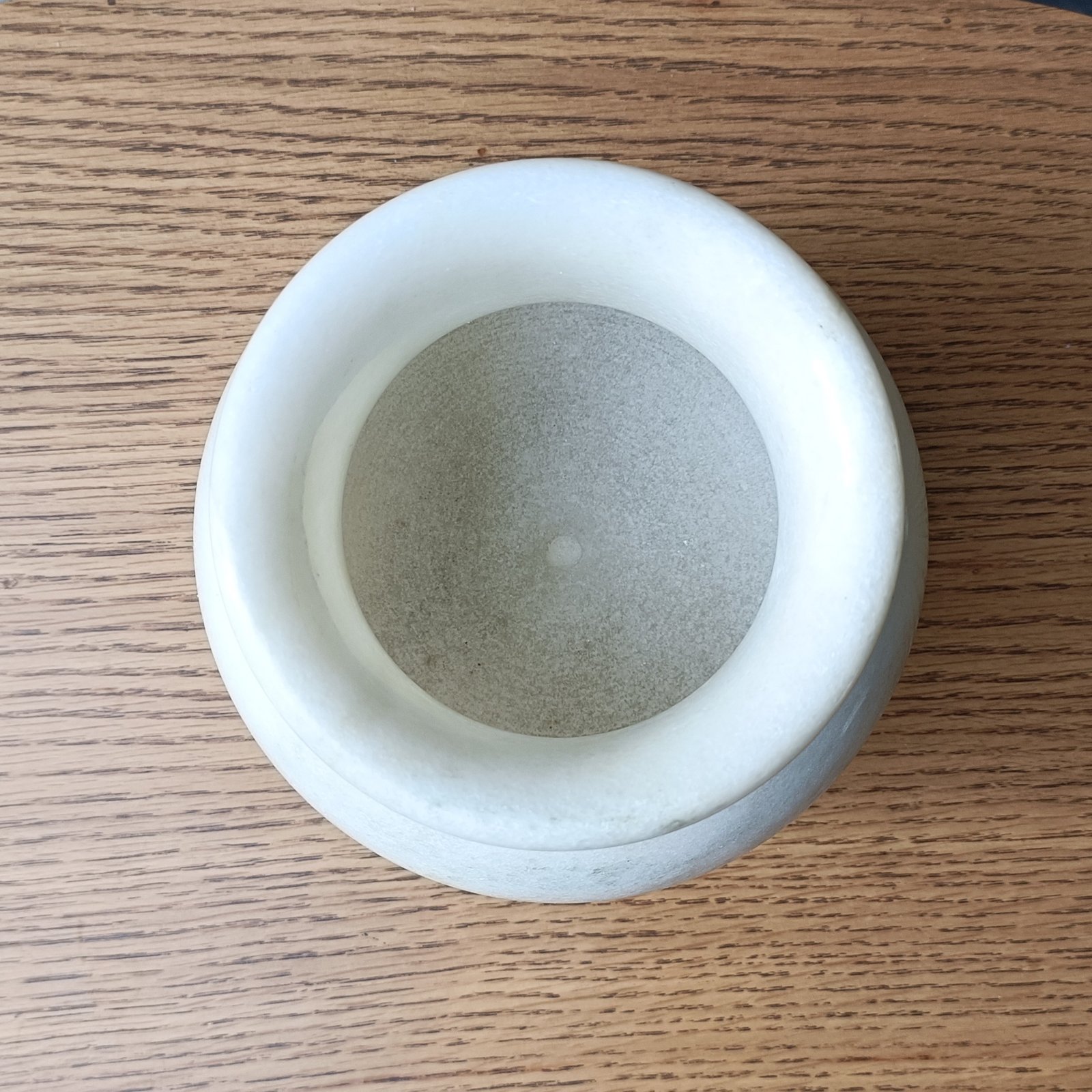 Snow White Speckled Orb Marble Bud Vase - 6 Inch - Image 8