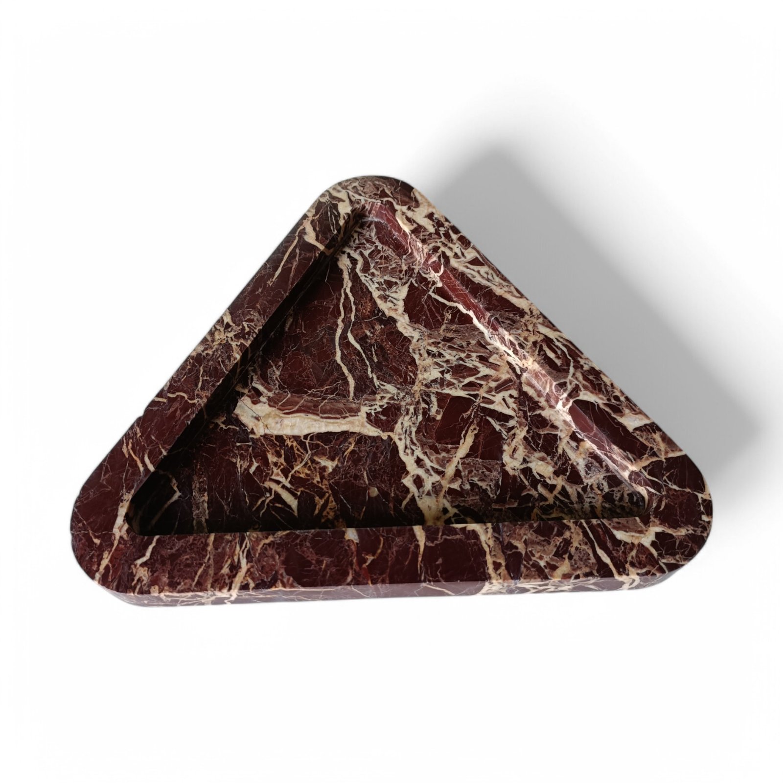 Triangle Cherry Stone Marble Serving Tray – 9 Inch Decorative Platter - Image 7