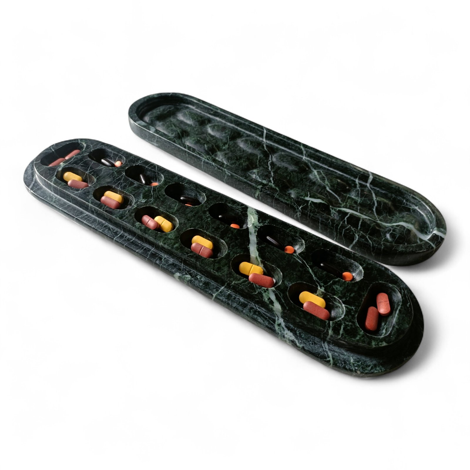 Green Marble Pill Box – CAPSULE 2.0 Luxury Organizer - Image 9