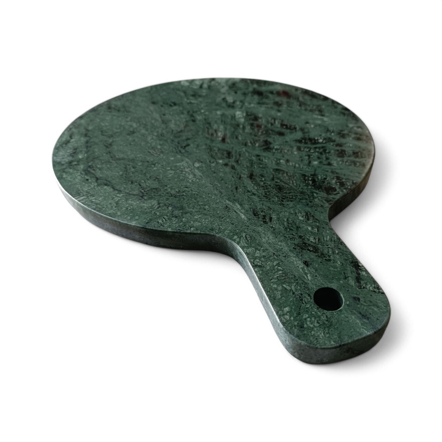 Round Green Marble Serving Tray – 9 Inch Decorative Platter - Image 3