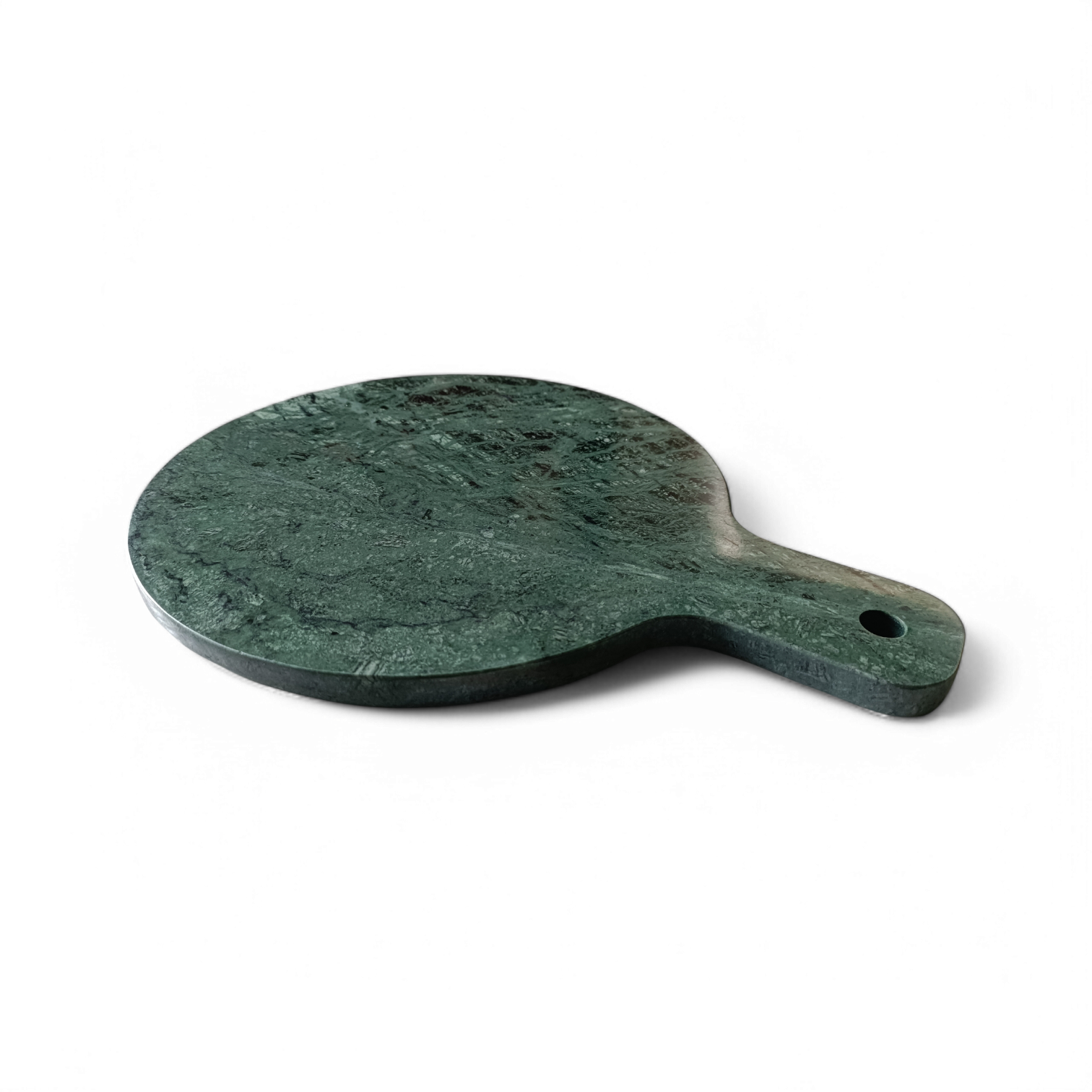 Round Green Marble Serving Tray – 9 Inch Decorative Platter