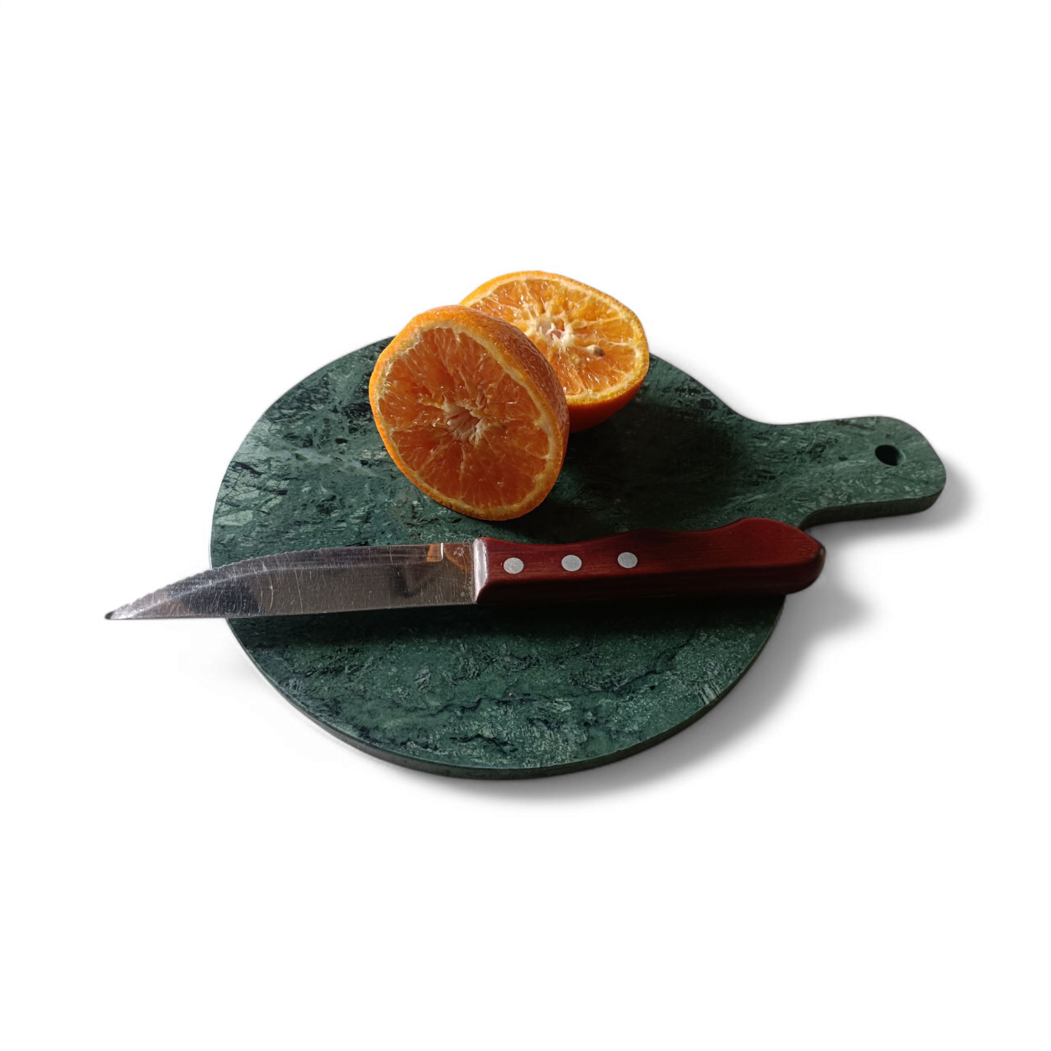 Round Green Marble Serving Tray – 9 Inch Decorative Platter - Image 5