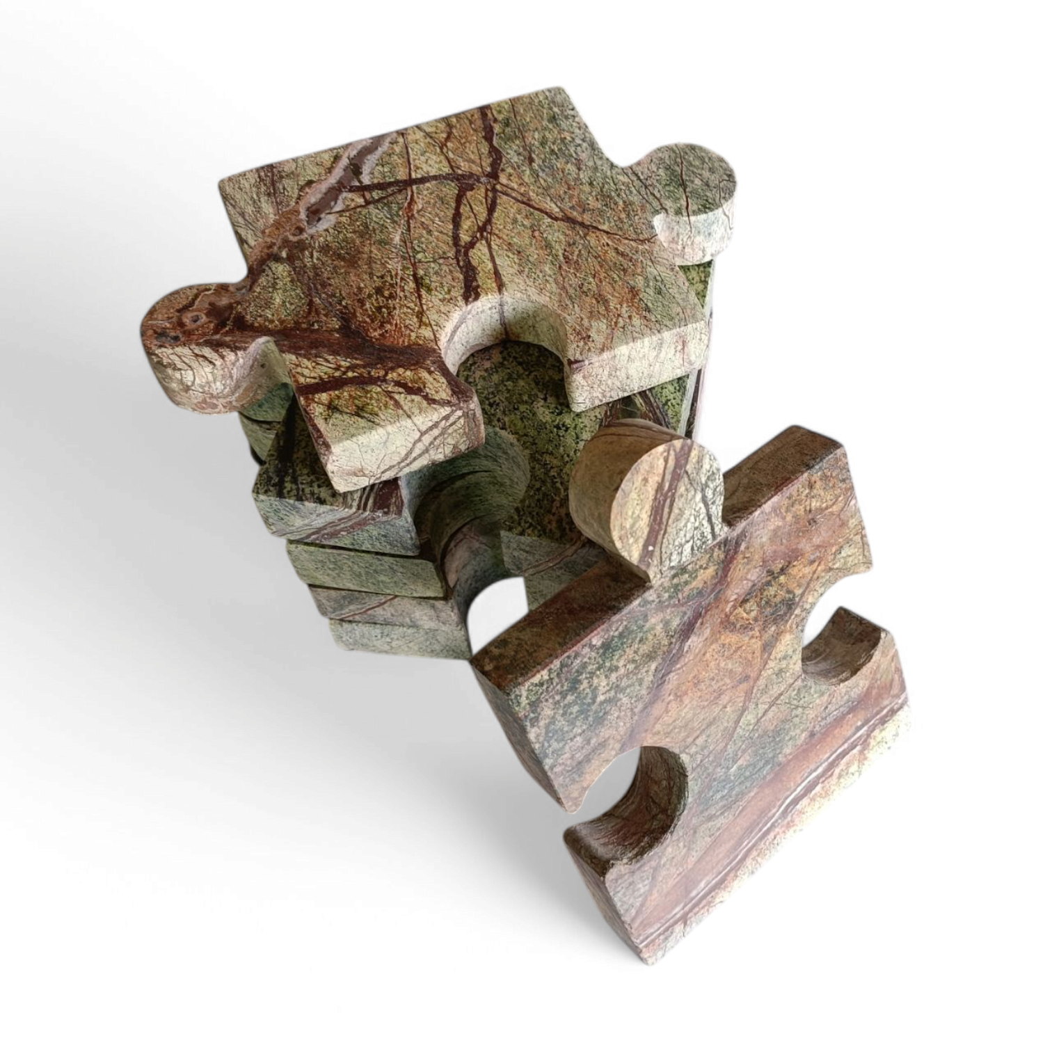Rainforest Marble Puzzle Coasters – Set of 6 (4x4 Inch) - Image 7