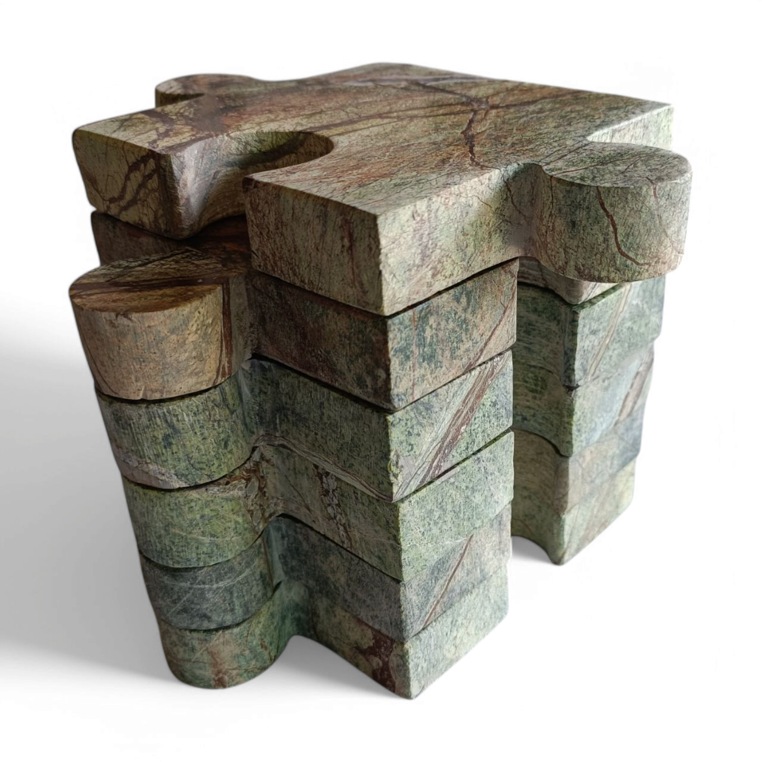 Rainforest Marble Puzzle Coasters – Set of 6 (4x4 Inch) - Image 8