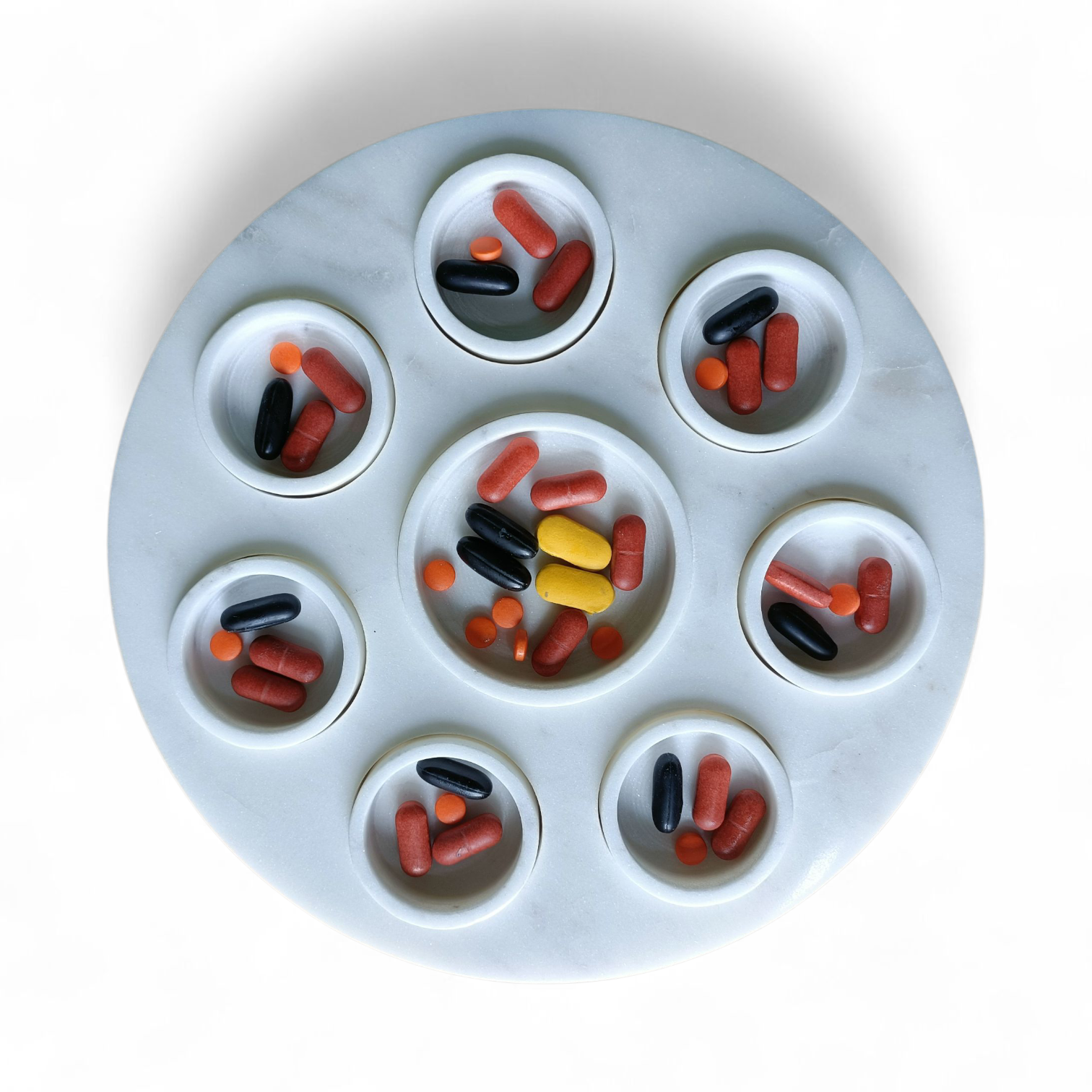 LIFELINE Marble Pill Organizer – 7 Day Off-White Luxury Box - Image 6