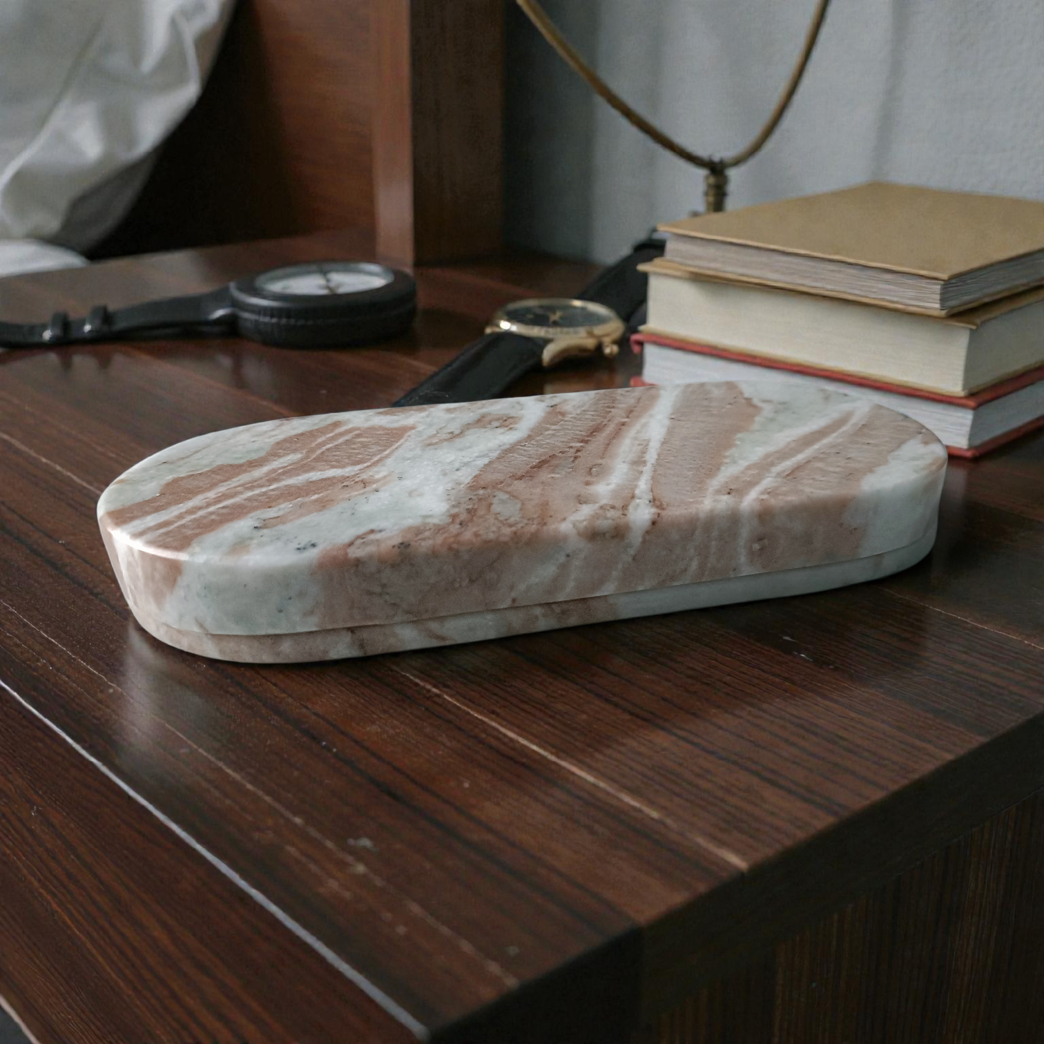 CAPSULE Marble Pill Box – natural veining Marble: Seven Day Luxury Organiser - Image 3