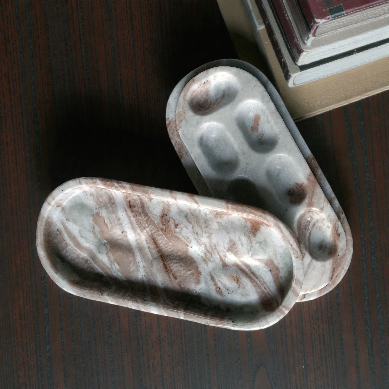 CAPSULE Marble Pill Box – natural veining Marble: Seven Day Luxury Organiser - Image 6