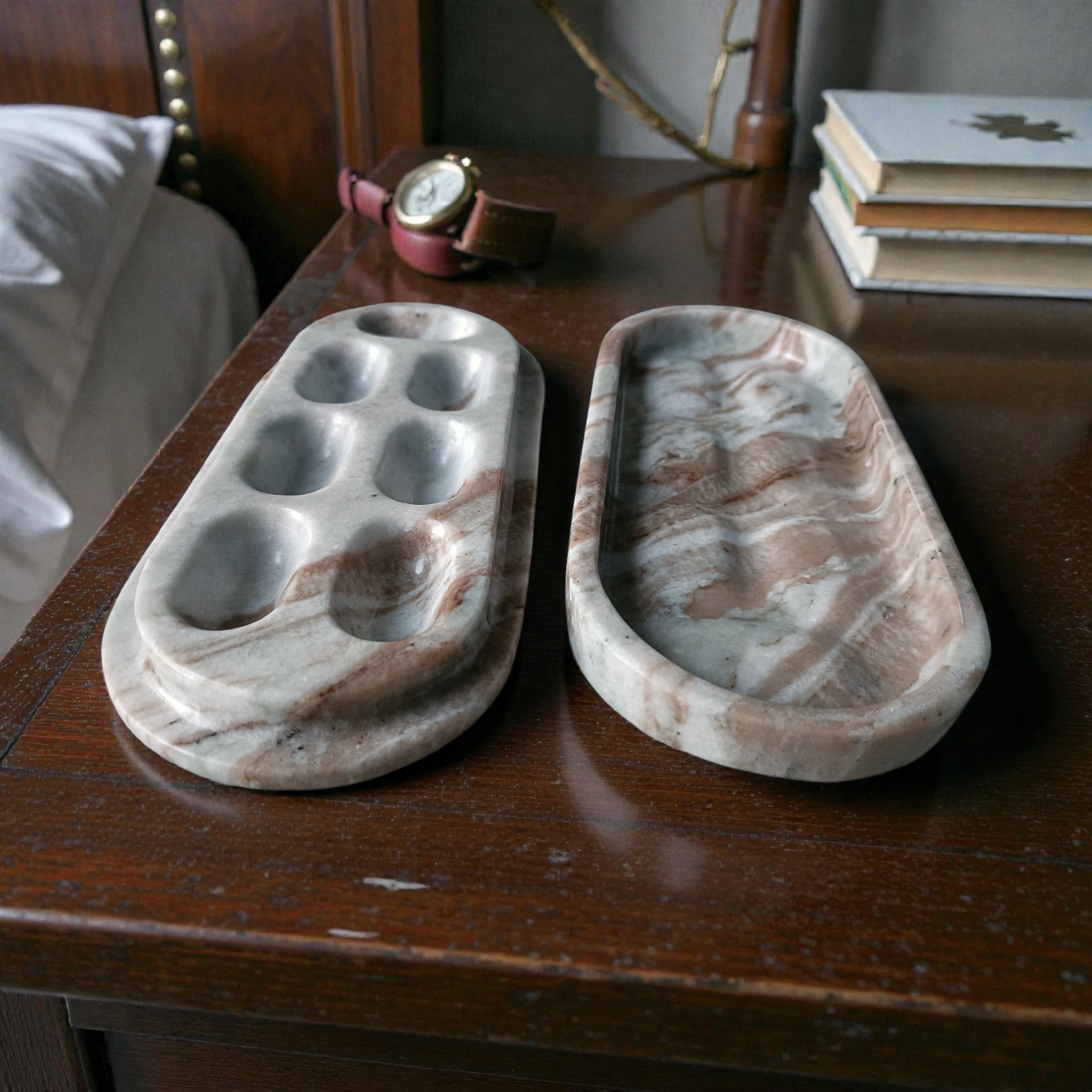 CAPSULE Marble Pill Box – natural veining Marble: Seven Day Luxury Organiser - Image 8