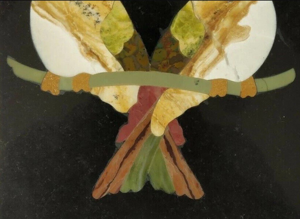 Handmade Marble Inlay Birds Wall Art | 6 x 5.5 Inch Natural Stone Bird Decor | Luxury Marble Wall Hanging - Image 5