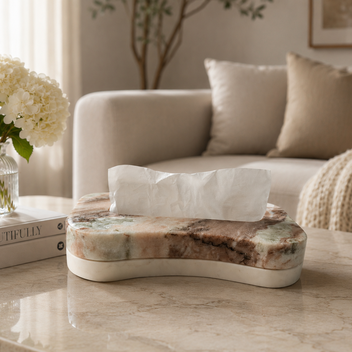 Luxury Marble Tissue Box Holder | Marble Tissue Holder | Bathroom Decor | Vanity Organizer | Housewarming Gift | Home Decor - Image 5
